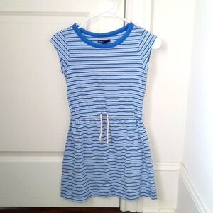 GAP Light Blue Striped Casual Kids Dress